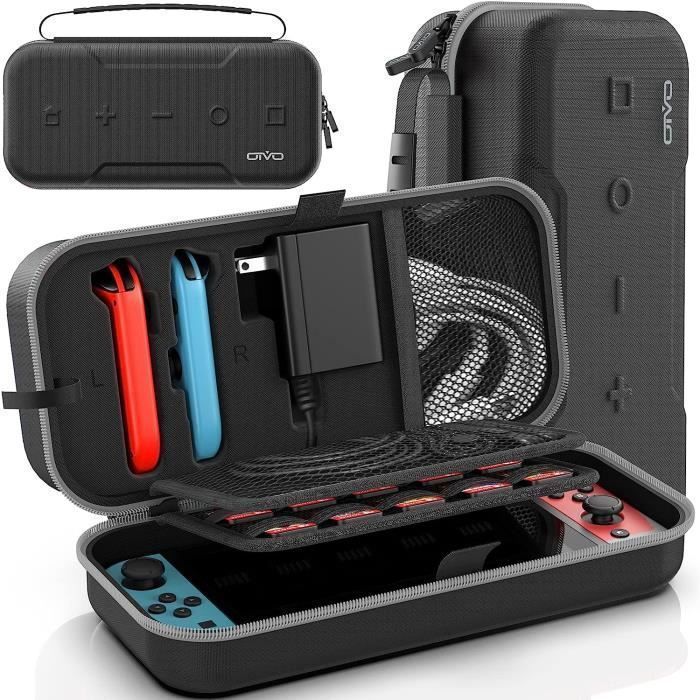 Étui Rigide pour Nintendo Switch Housse de Transport pour Joycon et Adaptateurs Hardcase Protection Switch Coque de Rangement - vue 1