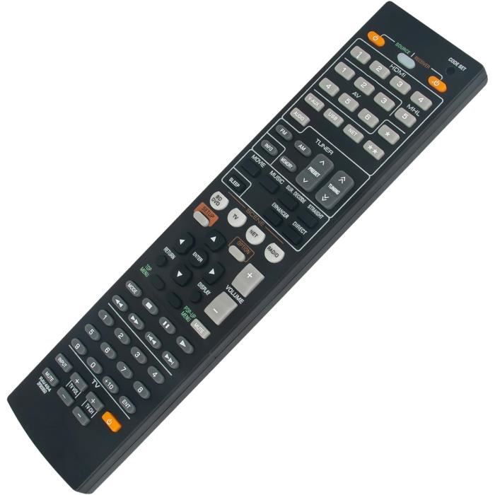 Télécommande De Remplacement Pour Yamaha RX-V2500, RX-V1600 – Compatible WD10860EU, Toutes Fonctions Originales