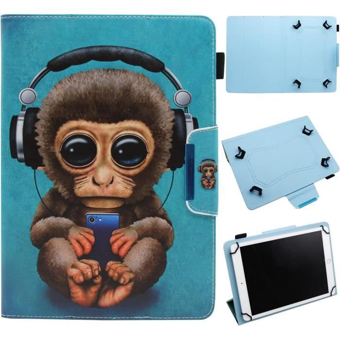 PEDEA Housse De Protection Néoprène Pour Tablette 10.1" (25,6 Cm) – Motif Dark World – Étui Souple, Hydrofuge Et Anti-Rayures