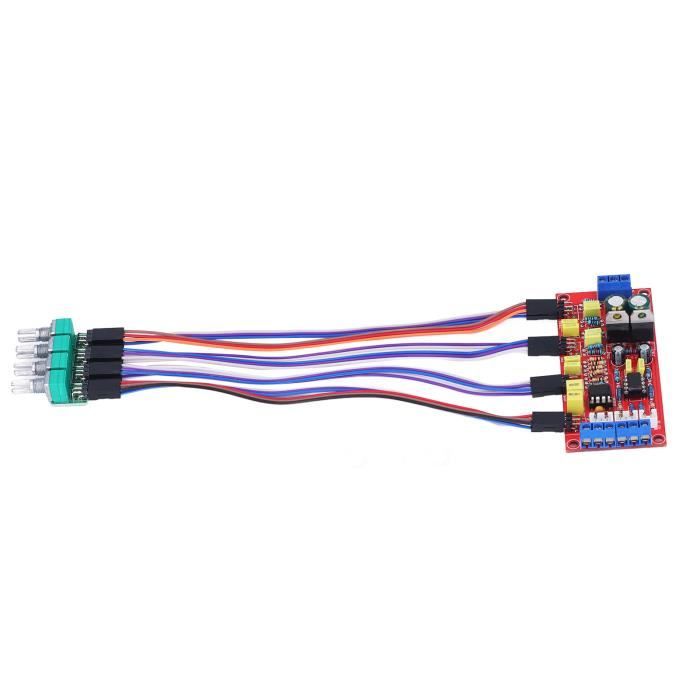 Carte Préampli Stéréo NE5532 - Contrôle Tonalité Grave Médium Aigu, Volume, Alimentation AC Double 15V - 10