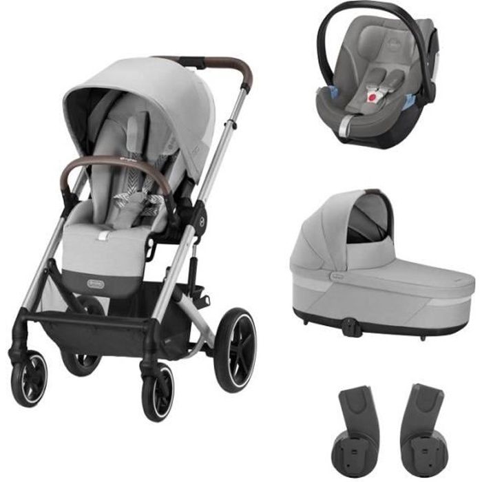 CYBEX - Poussette TRIO Balios S Lux SLV Nacelle Cot S Lux Lava grey ATON 5  Soho Grey - Cdiscount Puériculture & Eveil bébé