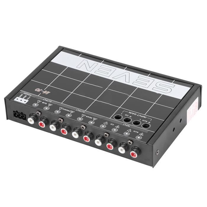 Égaliseur Stéréo Voiture 5 Bandes Réglables - Égaliseur Audio Graphique Avec Crossover Pour Meilleur Son