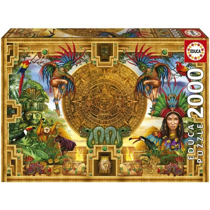 MONTAGE AZTÈQUE MAYA - Puzzle de 2000 pièces