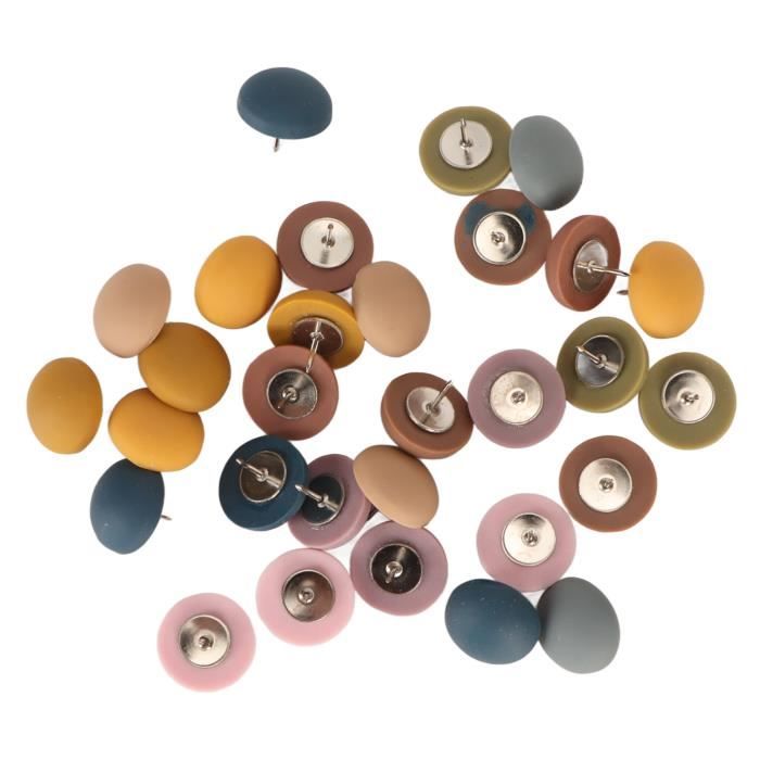 60 Stuks Decoratieve Punaises Met Clips - Veelkleurig Voor Kurkbord, Foto's En Notities