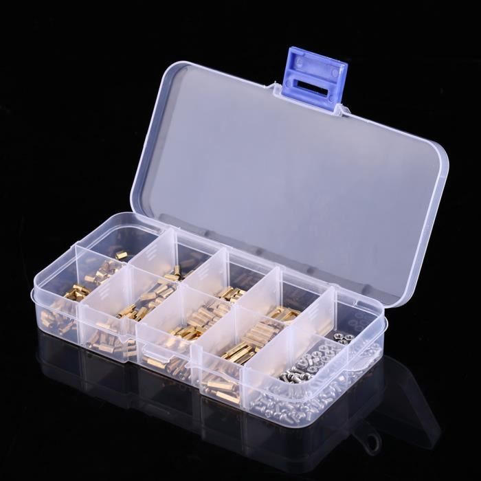 Kit De 250 Entretoises Hexagonales Et écrous En Nylon M2 M3 - Pour Montages électroniques