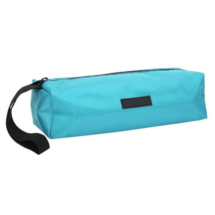 Sac à Outils Portable Roulable En Cuir Synthétique - Pochette Rangement Style Rétro Pour Clés, Couteaux, Outils à Main