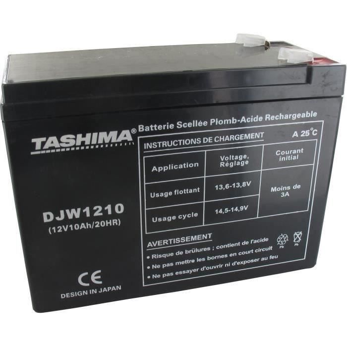 Batterie motoculture TASHIMA 12V 10A adaptable pour ECOMOWER