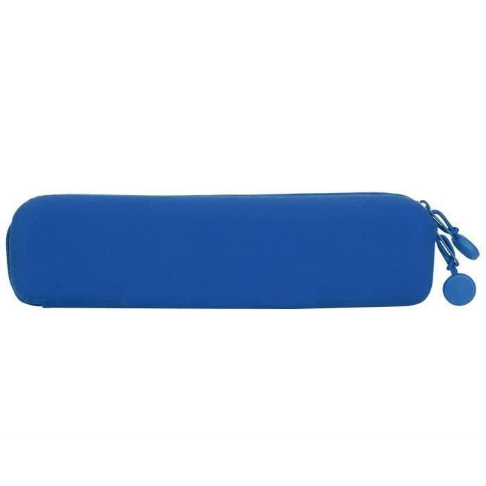 Fdit Pochette à crayons en silicone Mini stylo sac de rangement en