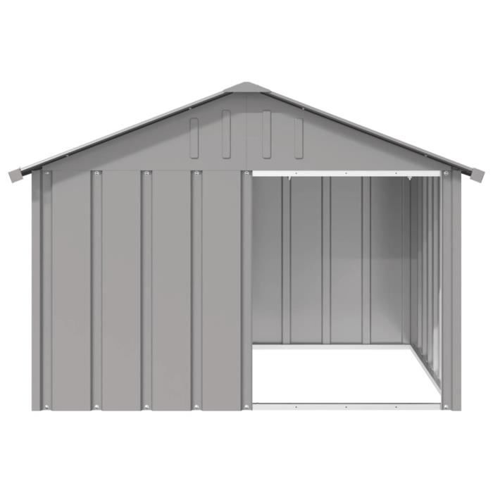 Niche pour chien - M3082 - Acier galvanisé - 1165x103x815 cm - Entrée 47x57 cm - Extérieur