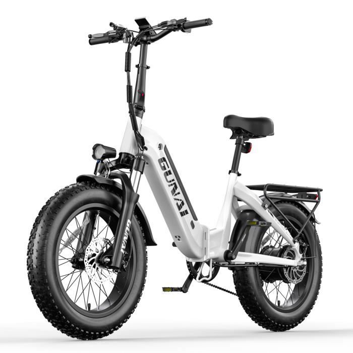 Vélo Électrique Pliable de Ville GUNAI GN20 - Blanc - 20\