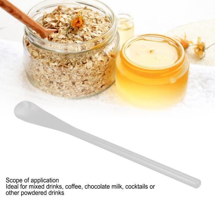 Cuillère à Mélanger Longue YUNAI - 19,2 Cm - Acier Inoxydable 18/8 - Pour Cocktails, Café, Glaces - Design Ergonomique
