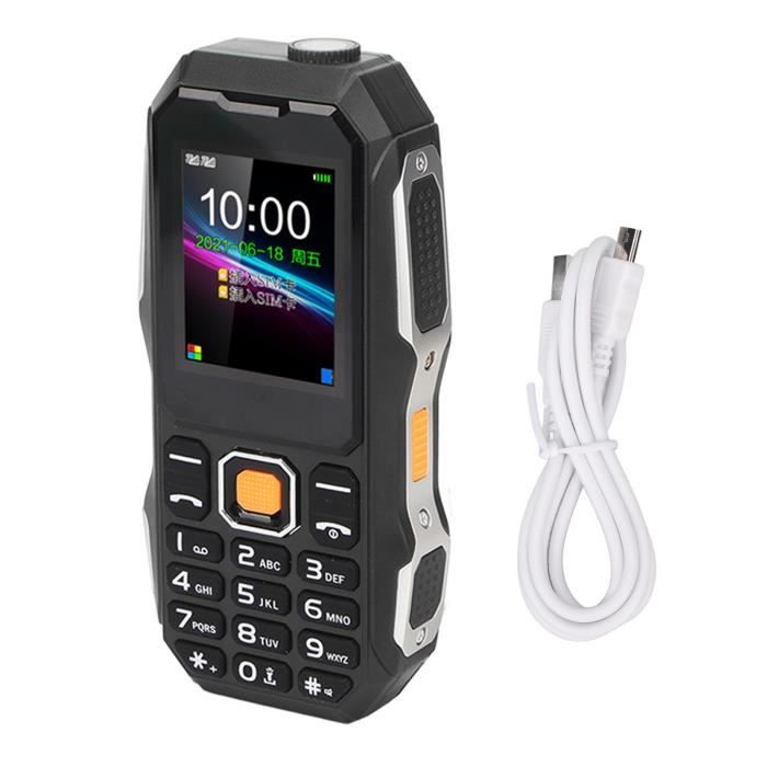 Téléphone portable senior HURRISE W2021 - 1,8 pouces - 5800 mAh - Blanc - Radio externe