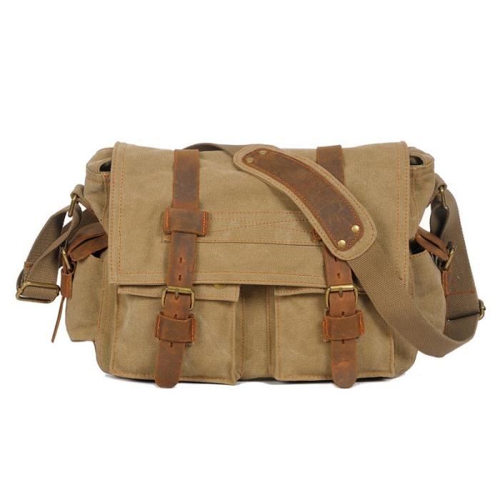 Rétro Sacoche Toile Sac Bandoulière Sacs Portés épaule Sport