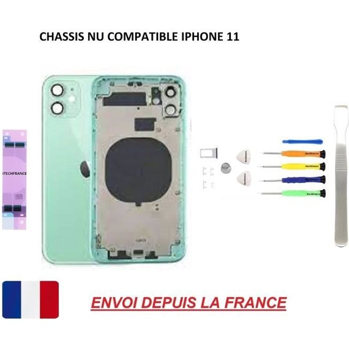 Châssis Arrière Pour IPhone 11 – Vert – Neuf – Pièce De Rechange GLOBALSTOCK