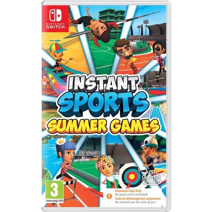 Jeu vidéo - Instant Sports - Summer Games - Nintendo Switch - Code de téléchargement - Jusquà 4 joueurs