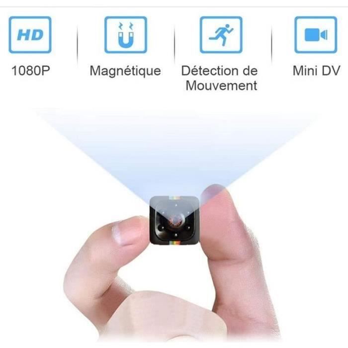 CAMERA MINIATURE - CAMERA ESPION Mini Camera Espion EnregistreurMHDYT Full HD 1080P Magnetic Spy Cam sans Fil Nanny Caméra Cachée