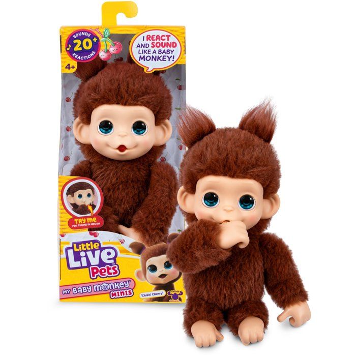 Animal en Peluche Little Live Pets – Mon Bébé Singe Mini