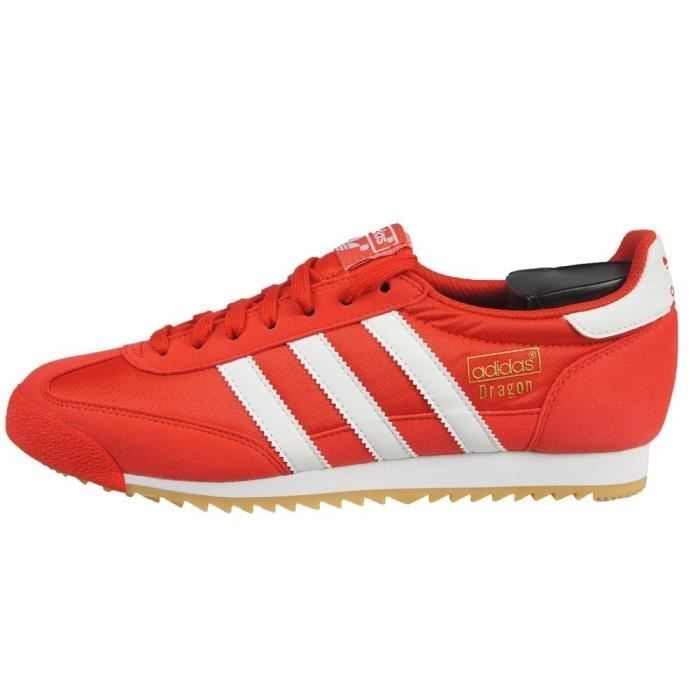 Chaussures Adidas Dragon OG Rouge - Achat / Vente basket ...