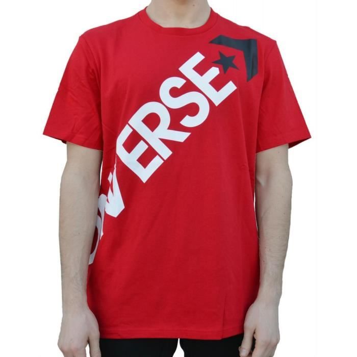 t shirt converse femme rouge