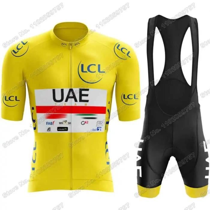 Maillot Cycliste Gobik Team UAE Tour De France - Blanc, Taille S, Homme