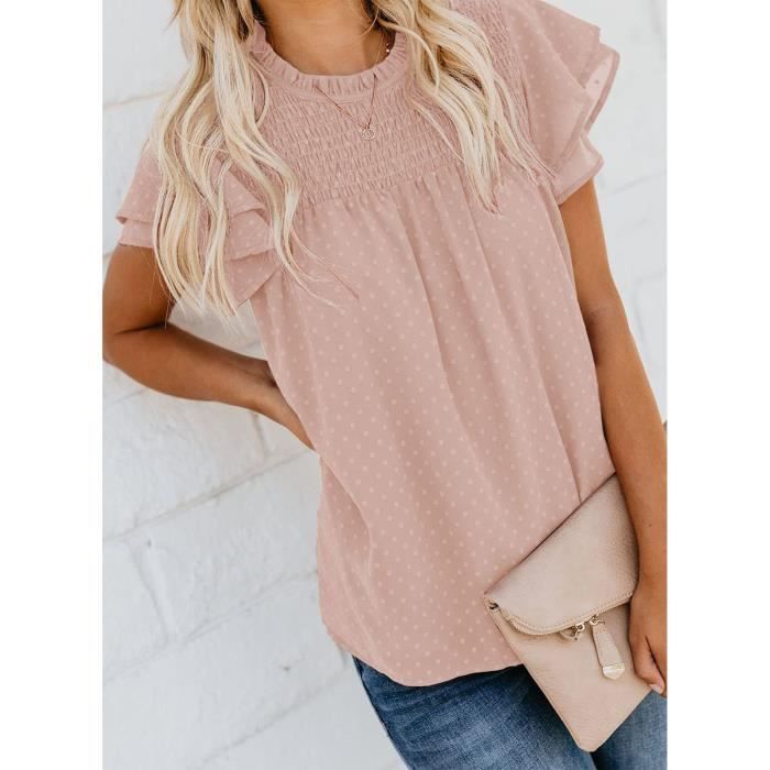 Chemisier En Mousseline Coton Friptspyg - Manches Longues, Col V, Deux Poches