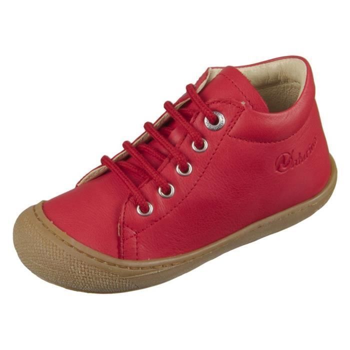 Baskets - NATURINO - 0H05001201288901 - Rouge - Bébé - Cuir - Plat Baskets - NATURINO - 0H05001201288901 - Rouge - Bébé - Cuir - Plat