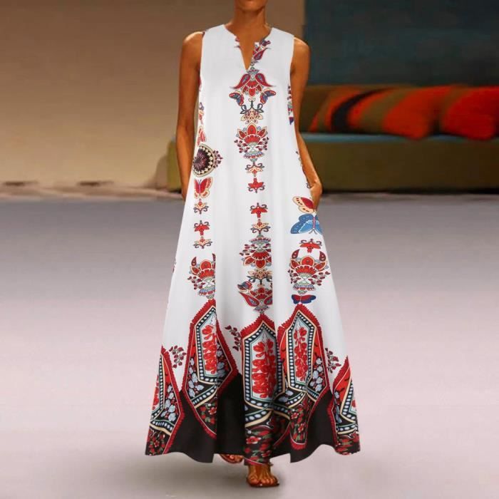 Robe ethnique top grande taille