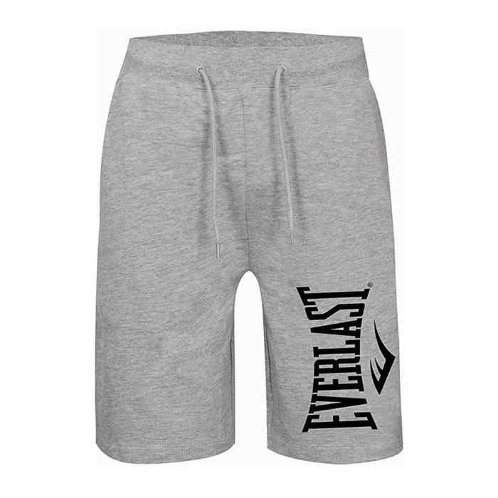 Short Jogging Homme - Everlast Clarendon - Gris - Coupe classique - Ceinture élastique - Imprimé Everlast