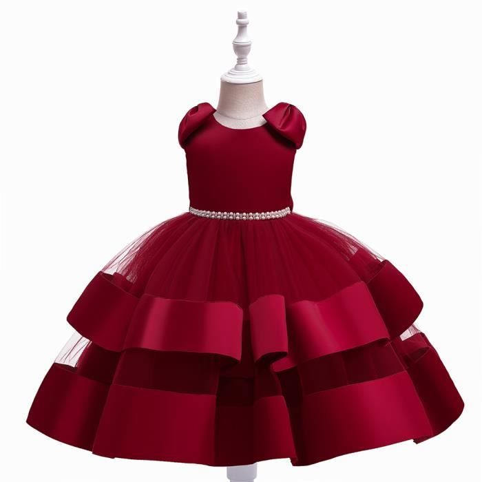 Robe Enfant Fille Rare Editions - Taille 12 Mois - Rose Sans Manches - 100% Polyester - Occasion Très Bon État
