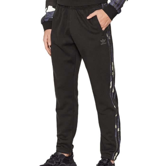 Jogging Homme Adidas Camo - Noir - Coupe Standard - Taille Élastique - Poches Zippées