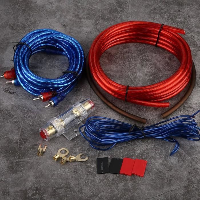 Kit Câble dInstallation - MXZZAND - Auto-Subwoofer - Filaire - Bleu - 503g