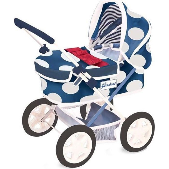 LANDAU BLEU A POIS LOVE BEBE Cdiscount Jeux Jouets