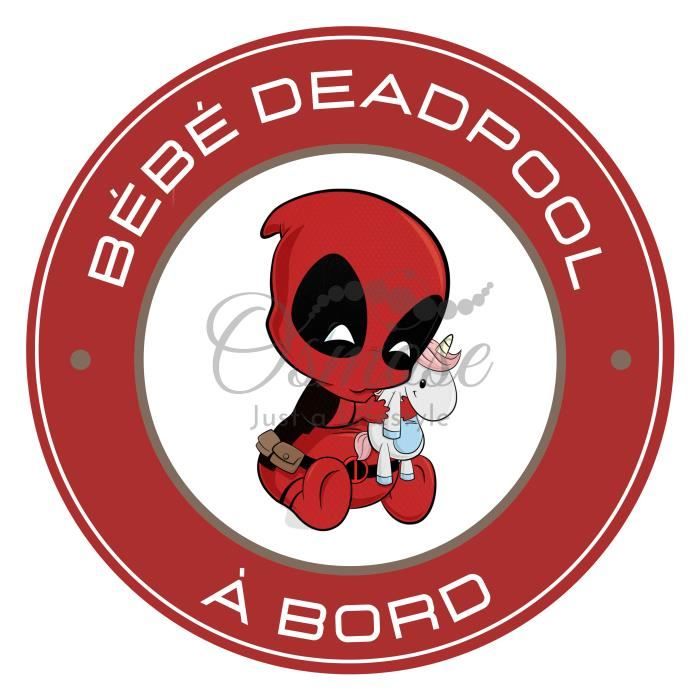 Bebe a bord voiture, Bébé Superhéro, Sticker