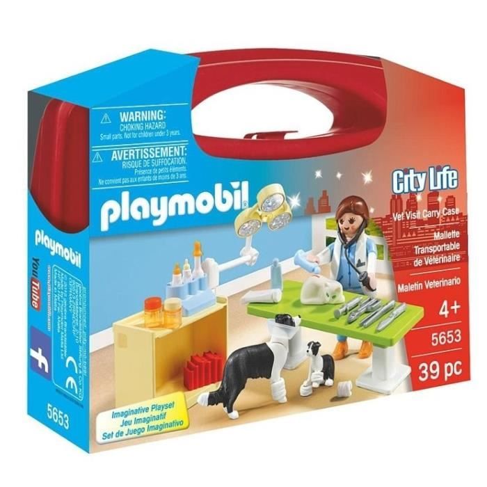Valisette Vétérinaire 5653 Playmobil La Boîte