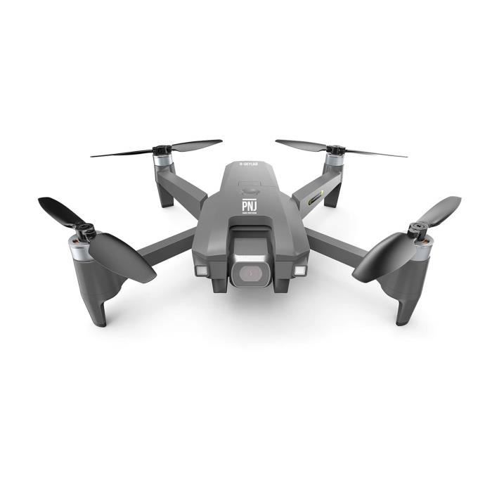 Drone PNJ R-SKYLAB GPS 4K pliable avec caméra motorisée orientable - Moteurs brushless - Autonomie 15min