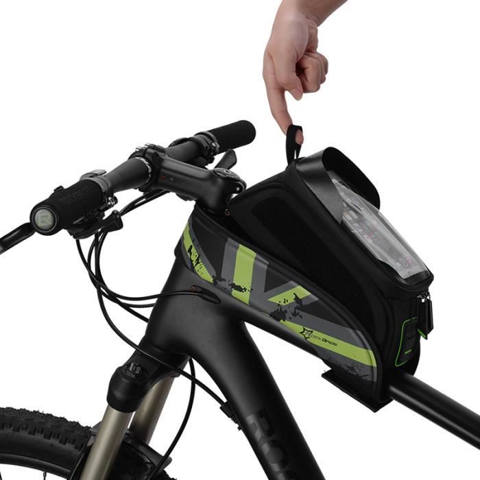 Sacoche de cadre de vélo ROCKBROS, étanche, pour téléphone