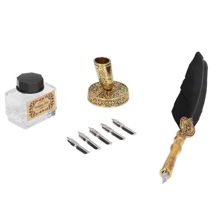 Stylo Plume REGENT Laqué Gris Granit - Plume Iridium Plaqué Or 18K - Avec Coffret Et Cartouches