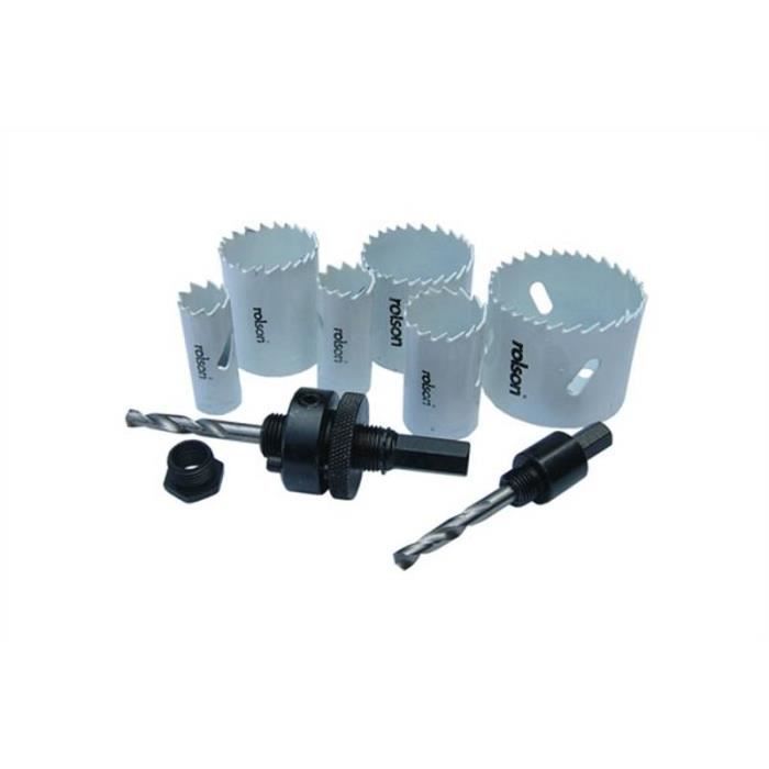 10 pcs 16-50mm HSS Scie Cloche Acier Inoxydable Cutter Foret Métal Bois BR