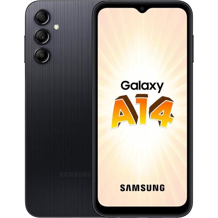 SAMSUNG Galaxy A14 4G Noir 128 Go - Cdiscount Téléphonie