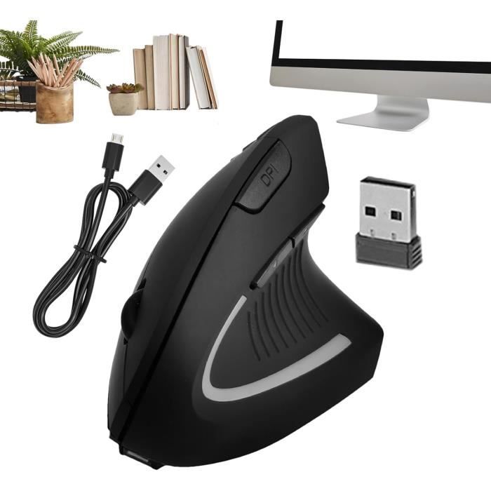 Souris Verticale Sans Fil Bluetooth 5.0 – Ergonomique – DPI Réglable 800/1200/1600 – Pour PC Windows/Android