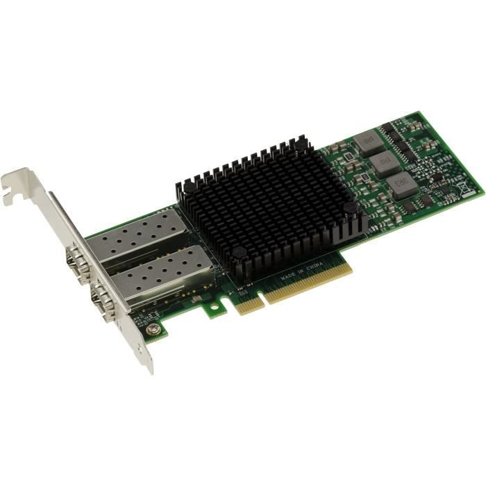 Lc Informatique Carte Contrôleur Pcie Réseau Lan 10G Fibre Sfp+ 2 Ports Lc Avec Chipset ...