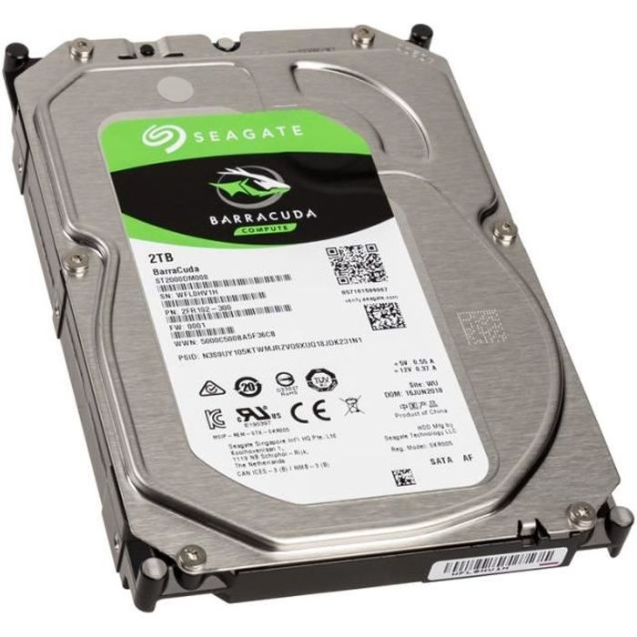 Lot de 2 disques durs Seagate IronWolf 4 To - Disque Dur SATA 3.5 - Top  Achat