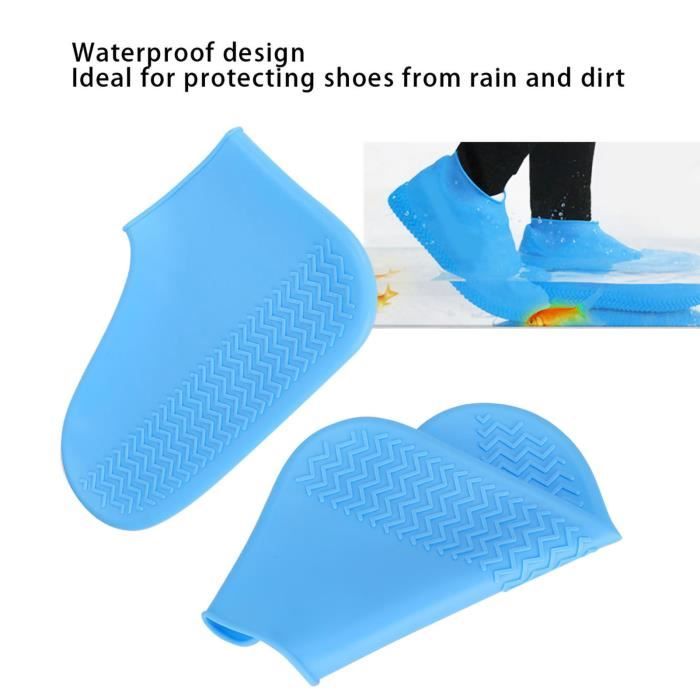 Couvre Chaussure Impermeable Couvre-chaussures En Silicone Imperméable Hillylolly - Unisexe (XL) - Anti-dérapant Pour Pluie Et Boue Surchaussures Impermeables