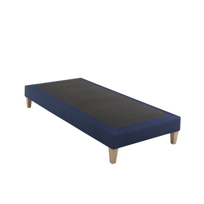 Sommier déco tapissier bleu marine Rêve - SOMEO 2x70x190 - Someo
