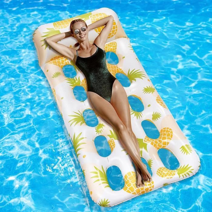 Herefun Hamac Flottant, Matelas Flottant pour Piscine, 4 en 1 pour Herefun Hamac Flottant, Matelas Flottant pour Piscine, 4 en 1 pour