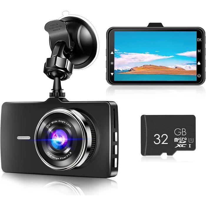 2.5K Dashcam Voiture - WiFi Caméra de Voiture, avec Carte SD 64 GB