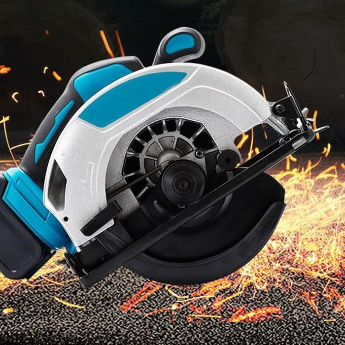 Scie Circulaire Sans Fil Makita 18V/20V - 1000W, 6200 Tr/min, Moteur Sans Balais, Avec 3 Lames 125 Mm, Biseau 0-45°