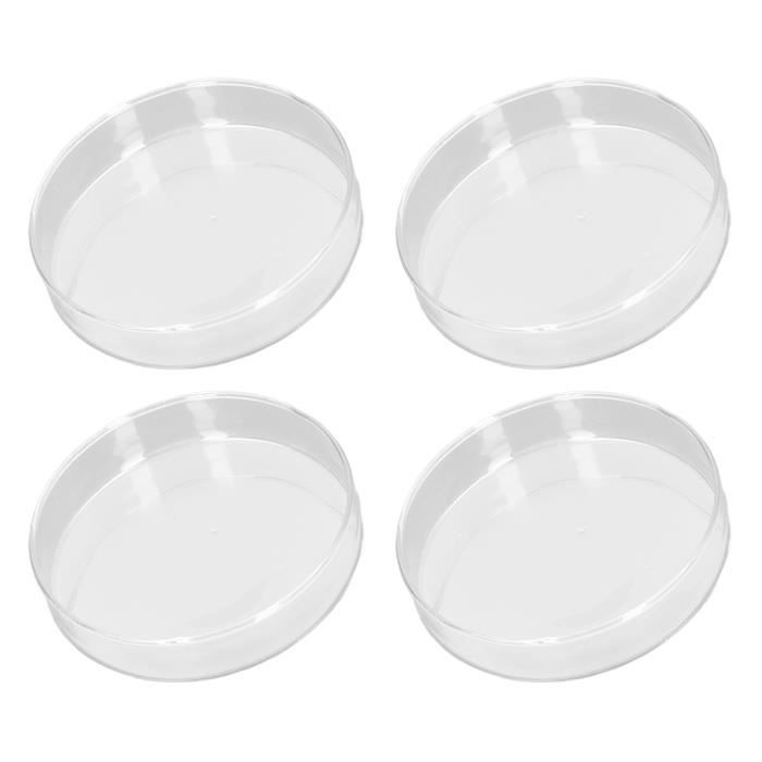 Lot De 10 Boîtes De Petri Carrées 13 X 13 Cm - Avec Couvercles, Pour Cultures En Laboratoire