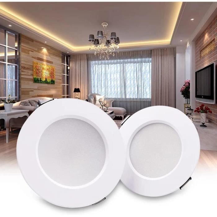 5-Pack Led Disque Lumière 3000K-6000K Blanc Chaud Sélectionnable ...