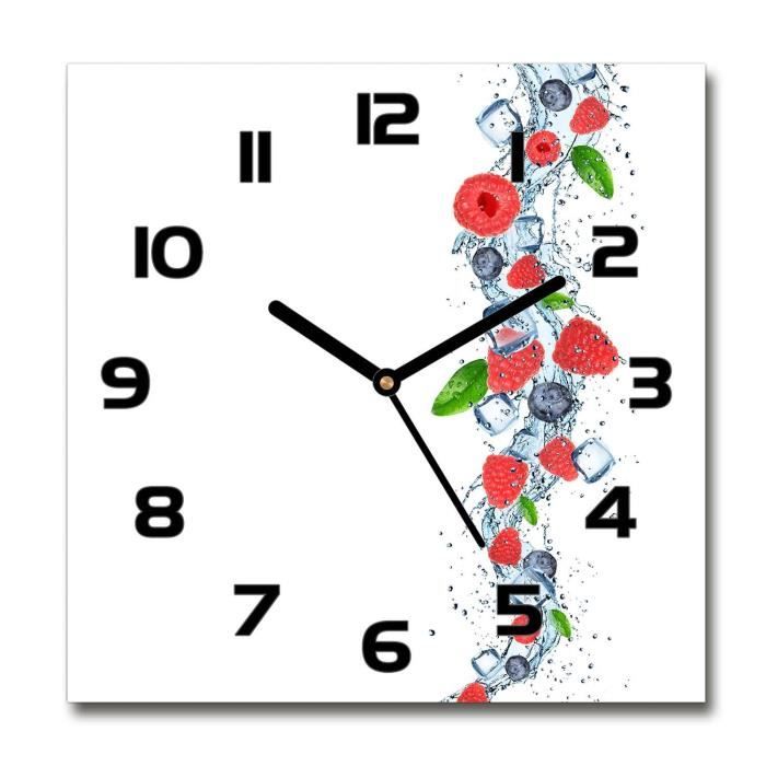 Tulup Horloge Murale Sécurité 60x30cm Mur Impression Design Moderne